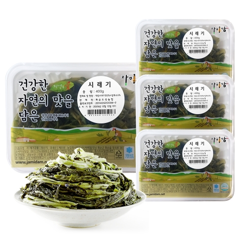자미담 나물모둠2호(무청 시래기 400g/4팩)